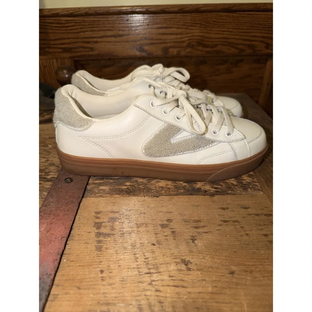 Tretorn Mixed Doubles Women Sneakers White Gum Sole Casual Tennis Shoes Size 7.5